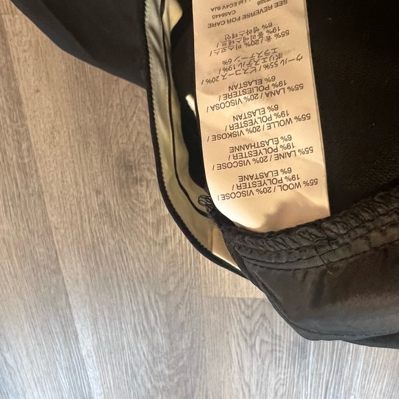 J. Crew Campbell Trouser Pants Womens Size 14 Black Wool Blend Stretch P57. - Picture 6 of 7